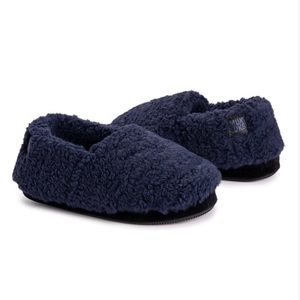 Cozy Slippers! MUK LUKS! Dark Sapphire! NWT! Size L